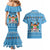 Custom Fiji Christmas Couples Matching Mermaid Dress and Hawaiian Shirt Fijian Tapa Marau na Kerisimasi LT14 - Polynesian Pride