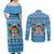 Custom Fiji Christmas Couples Matching Off Shoulder Maxi Dress and Long Sleeve Button Shirt Fijian Tapa Marau na Kerisimasi LT14 - Polynesian Pride