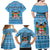 Custom Fiji Christmas Family Matching Off Shoulder Maxi Dress and Hawaiian Shirt Fijian Tapa Marau na Kerisimasi LT14 - Polynesian Pride