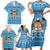 Custom Fiji Christmas Family Matching Short Sleeve Bodycon Dress and Hawaiian Shirt Fijian Tapa Marau na Kerisimasi LT14 - Polynesian Pride