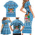 Custom Fiji Christmas Family Matching Short Sleeve Bodycon Dress and Hawaiian Shirt Fijian Tapa Marau na Kerisimasi LT14 - Polynesian Pride