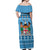 Custom Fiji Christmas Off Shoulder Maxi Dress Fijian Tapa Marau na Kerisimasi LT14 - Polynesian Pride