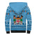 Custom Fiji Christmas Sherpa Hoodie Fijian Tapa Marau na Kerisimasi LT14 - Polynesian Pride