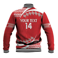 Custom Mate Maa Tonga Baseball Jacket 2024 Go Champions LT14 - Polynesian Pride