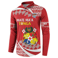 Custom Mate Maa Tonga Button Sweatshirt 2024 Go Champions LT14 - Polynesian Pride