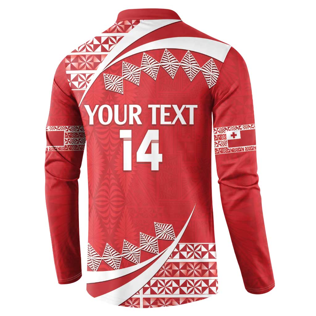 Custom Mate Maa Tonga Button Sweatshirt 2024 Go Champions LT14 - Polynesian Pride