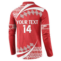 Custom Mate Maa Tonga Button Sweatshirt 2024 Go Champions LT14 - Polynesian Pride