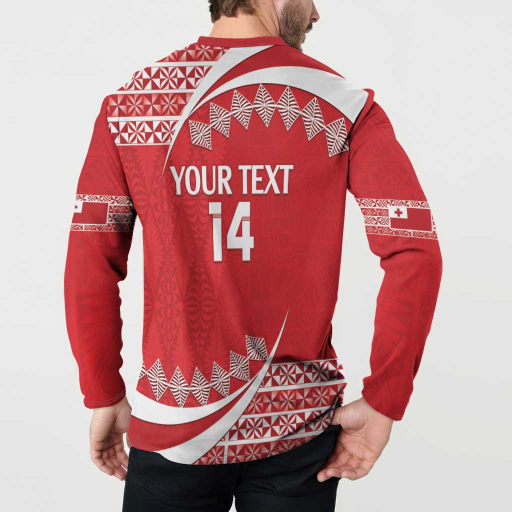Custom Mate Maa Tonga Button Sweatshirt 2024 Go Champions LT14 - Polynesian Pride