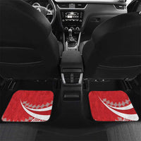 Custom Mate Maa Tonga Car Mats 2024 Go Champions LT14 Set 2pcs - Back Red - Polynesian Pride