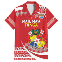 Custom Mate Maa Tonga Hawaiian Shirt 2024 Go Champions LT14 Red - Polynesian Pride