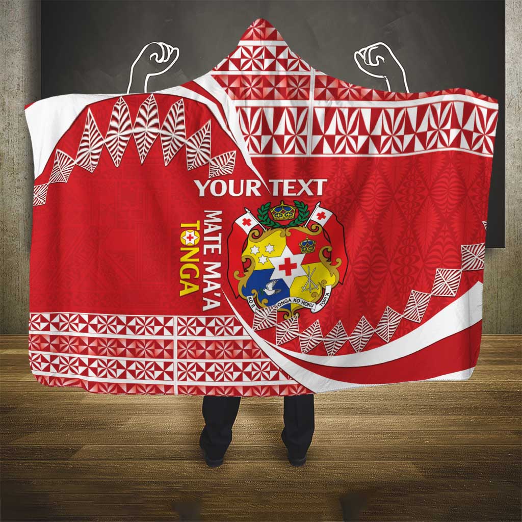 Custom Mate Maa Tonga Hooded Blanket 2024 Go Champions LT14 - Polynesian Pride