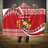 Custom Mate Maa Tonga Hooded Blanket 2024 Go Champions LT14 - Polynesian Pride
