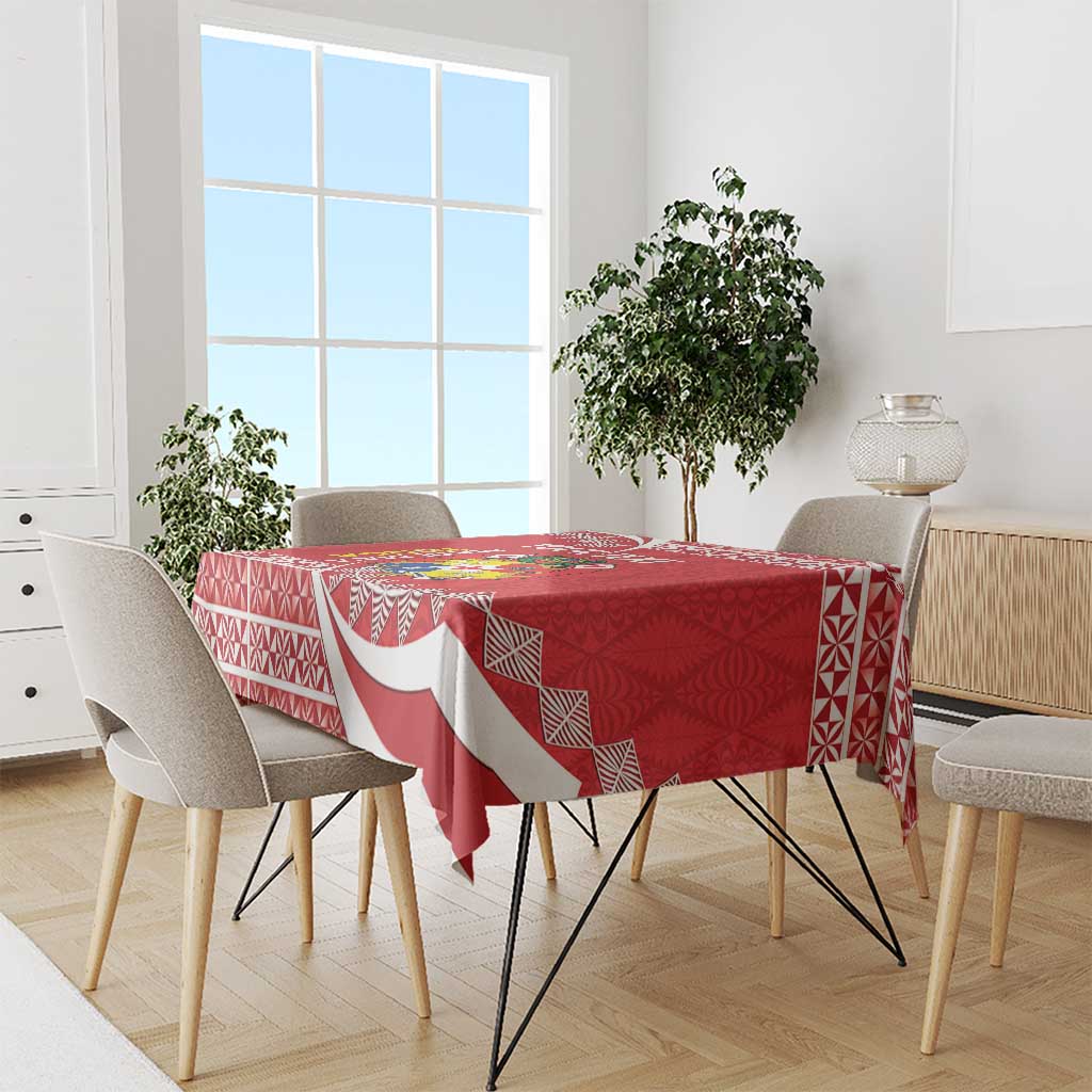 Custom Mate Maa Tonga Tablecloth 2024 Go Champions LT14 - Polynesian Pride