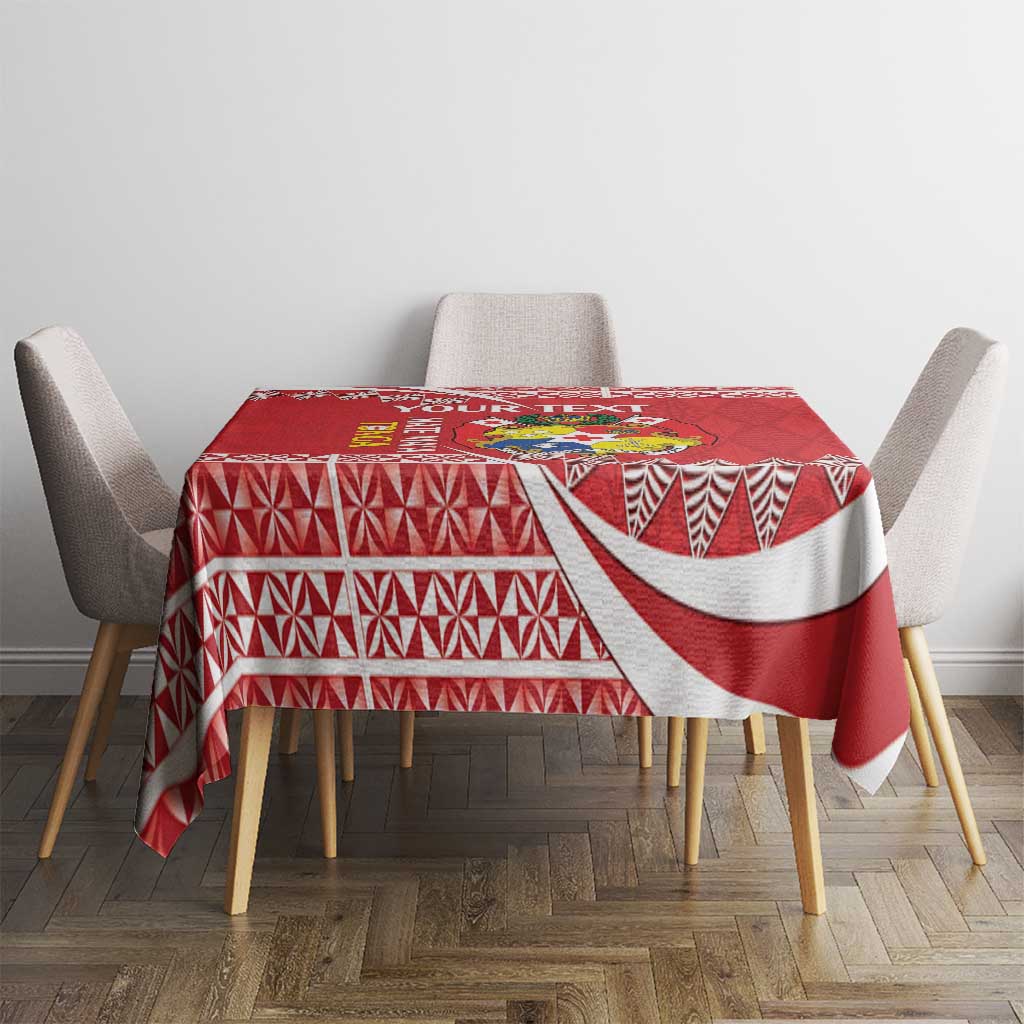 Custom Mate Maa Tonga Tablecloth 2024 Go Champions LT14 - Polynesian Pride