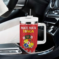 Custom Mate Maa Tonga Tumbler With Handle 2024 Go Champions LT14 - Polynesian Pride