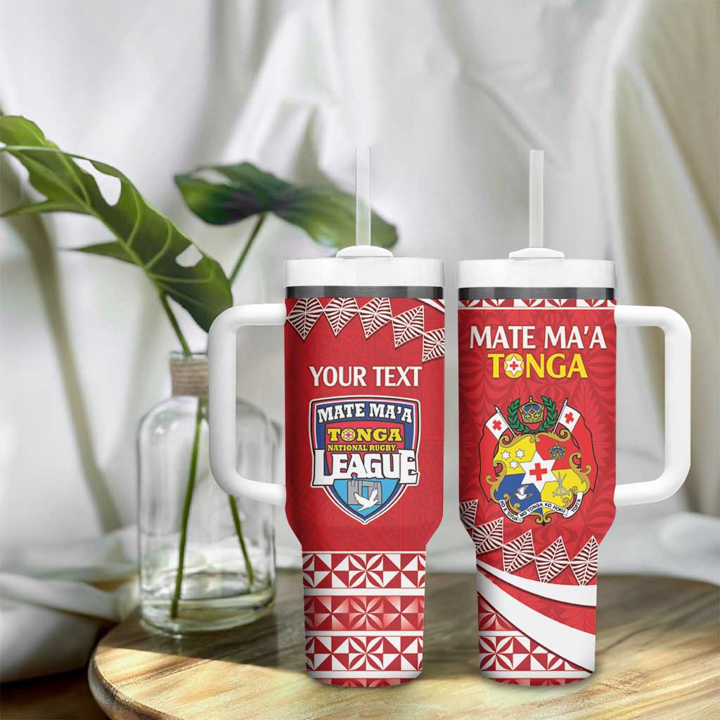 Custom Mate Maa Tonga Tumbler With Handle 2024 Go Champions LT14 - Polynesian Pride