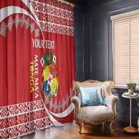 Custom Mate Maa Tonga Window Curtain 2024 Go Champions LT14 - Polynesian Pride