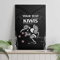 Aotearoa Rugby Custom Canvas Wall Art Maori Kiwi - Mascot Style LT14 - Polynesian Pride