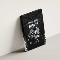 Aotearoa Rugby Custom Canvas Wall Art Maori Kiwi - Mascot Style LT14 - Polynesian Pride