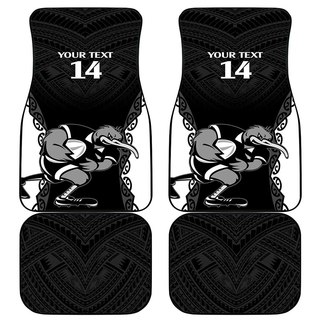 Aotearoa Rugby Custom Car Mats Maori Kiwi - Mascot Style LT14 - Polynesian Pride