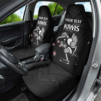 Aotearoa Rugby Custom Car Seat Cover Maori Kiwi - Mascot Style