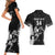 Aotearoa Rugby Custom Couples Matching Short Sleeve Bodycon Dress and Hawaiian Shirt Maori Kiwi - Mascot Style