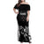 Aotearoa Rugby Custom Family Matching Off Shoulder Maxi Dress and Hawaiian Shirt Maori Kiwi - Mascot Style