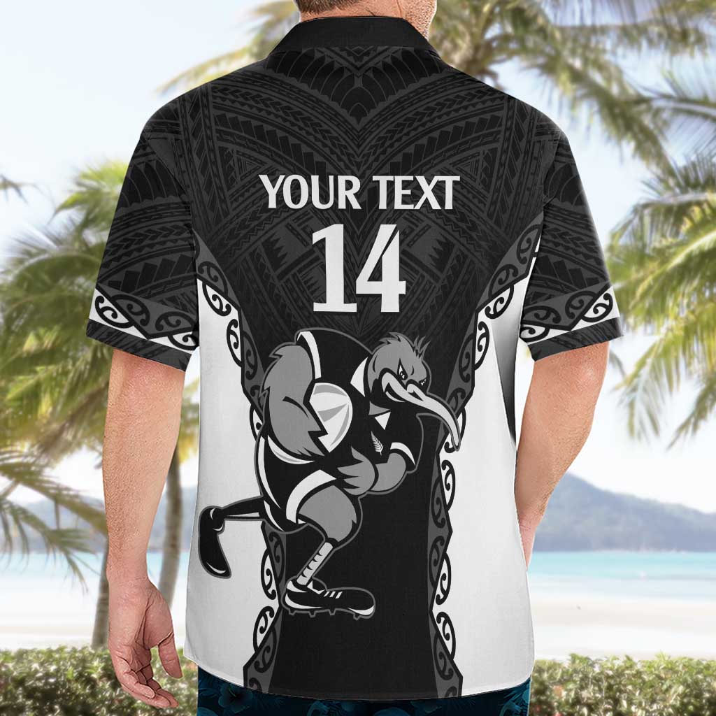 Aotearoa Rugby Custom Hawaiian Shirt Maori Kiwi - Mascot Style LT14 - Polynesian Pride