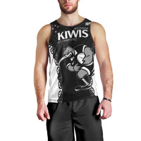 Aotearoa Rugby Custom Men Tank Top Maori Kiwi - Mascot Style LT14 - Polynesian Pride