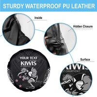 Aotearoa Rugby Custom Spare Tire Cover Maori Kiwi - Mascot Style LT14 - Polynesian Pride