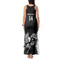 Aotearoa Rugby Custom Tank Maxi Dress Maori Kiwi - Mascot Style LT14 - Polynesian Pride