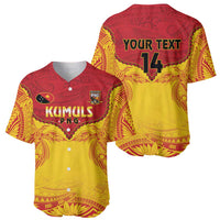 Papua New Guinea Rugby Custom Baseball Jersey Go Kumuls PNG - Polynesian Pattern