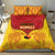 Papua New Guinea Rugby Custom Bedding Set Go Kumuls PNG - Polynesian Pattern