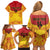 Papua New Guinea Rugby Custom Family Matching Off Shoulder Short Dress and Hawaiian Shirt Go Kumuls PNG - Polynesian Pattern