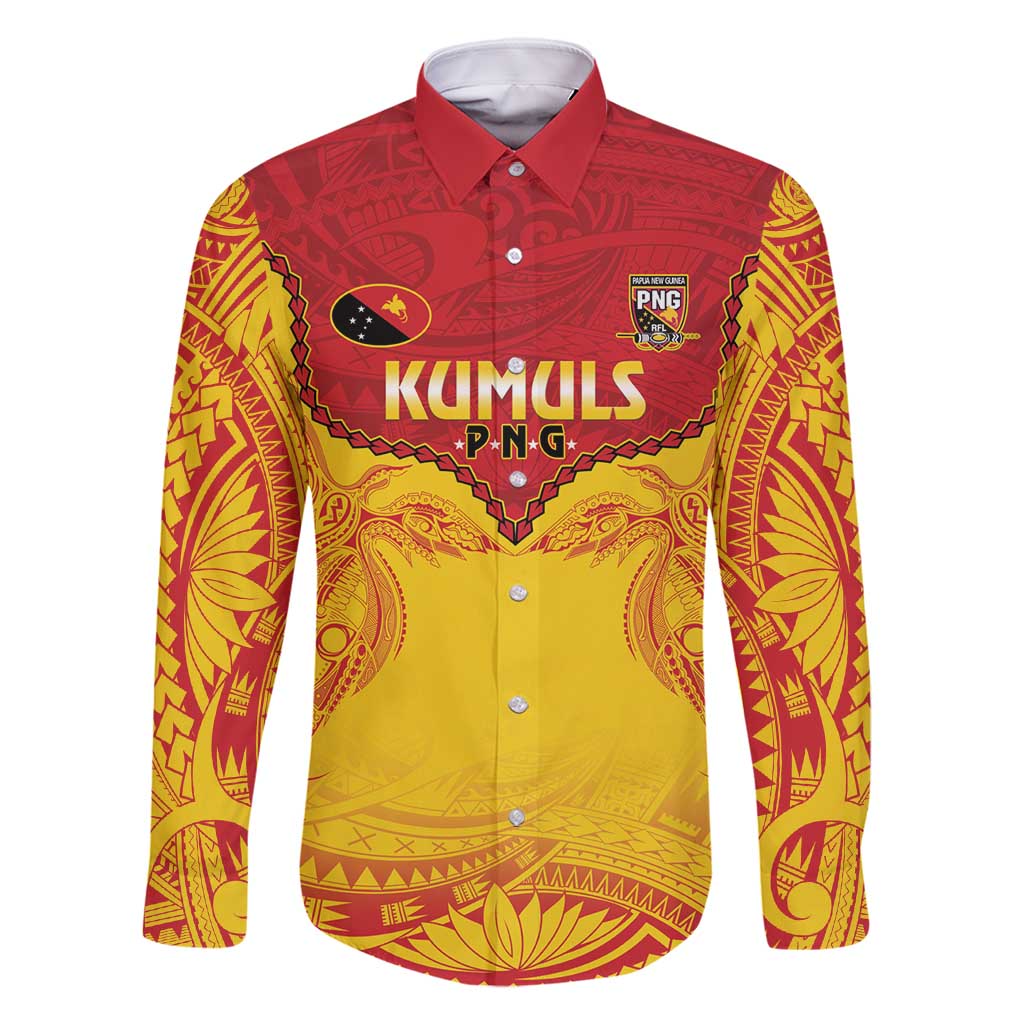 Papua New Guinea Rugby Custom Family Matching Summer Maxi Dress and Hawaiian Shirt Go Kumuls PNG - Polynesian Pattern