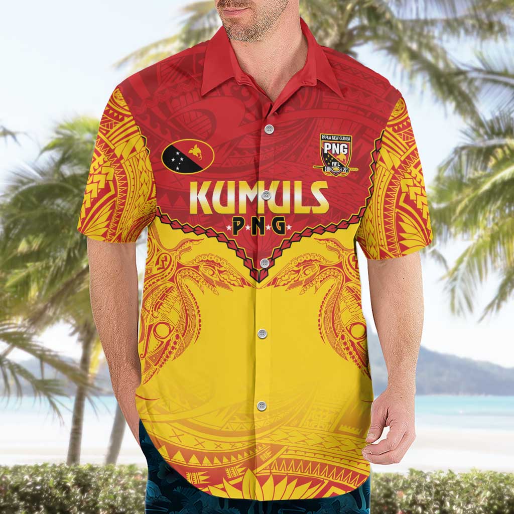 Papua New Guinea Rugby Custom Hawaiian Shirt Go Kumuls PNG - Polynesian Pattern LT14 - Polynesian Pride