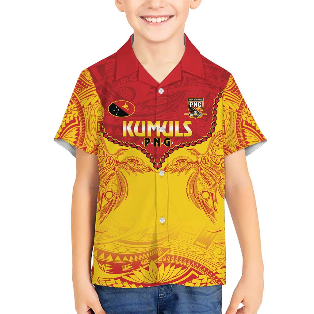 Papua New Guinea Rugby Custom Hawaiian Shirt Go Kumuls PNG - Polynesian Pattern LT14 - Polynesian Pride
