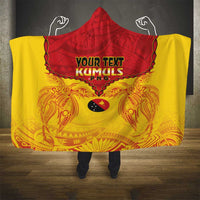 Papua New Guinea Rugby Custom Hooded Blanket Go Kumuls PNG - Polynesian Pattern LT14 - Polynesian Pride