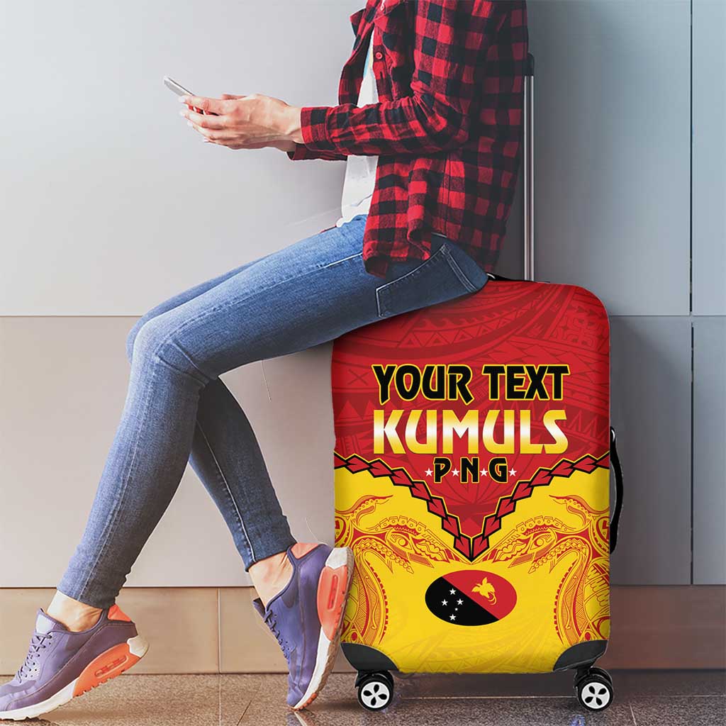 Papua New Guinea Rugby Custom Luggage Cover Go Kumuls PNG - Polynesian Pattern