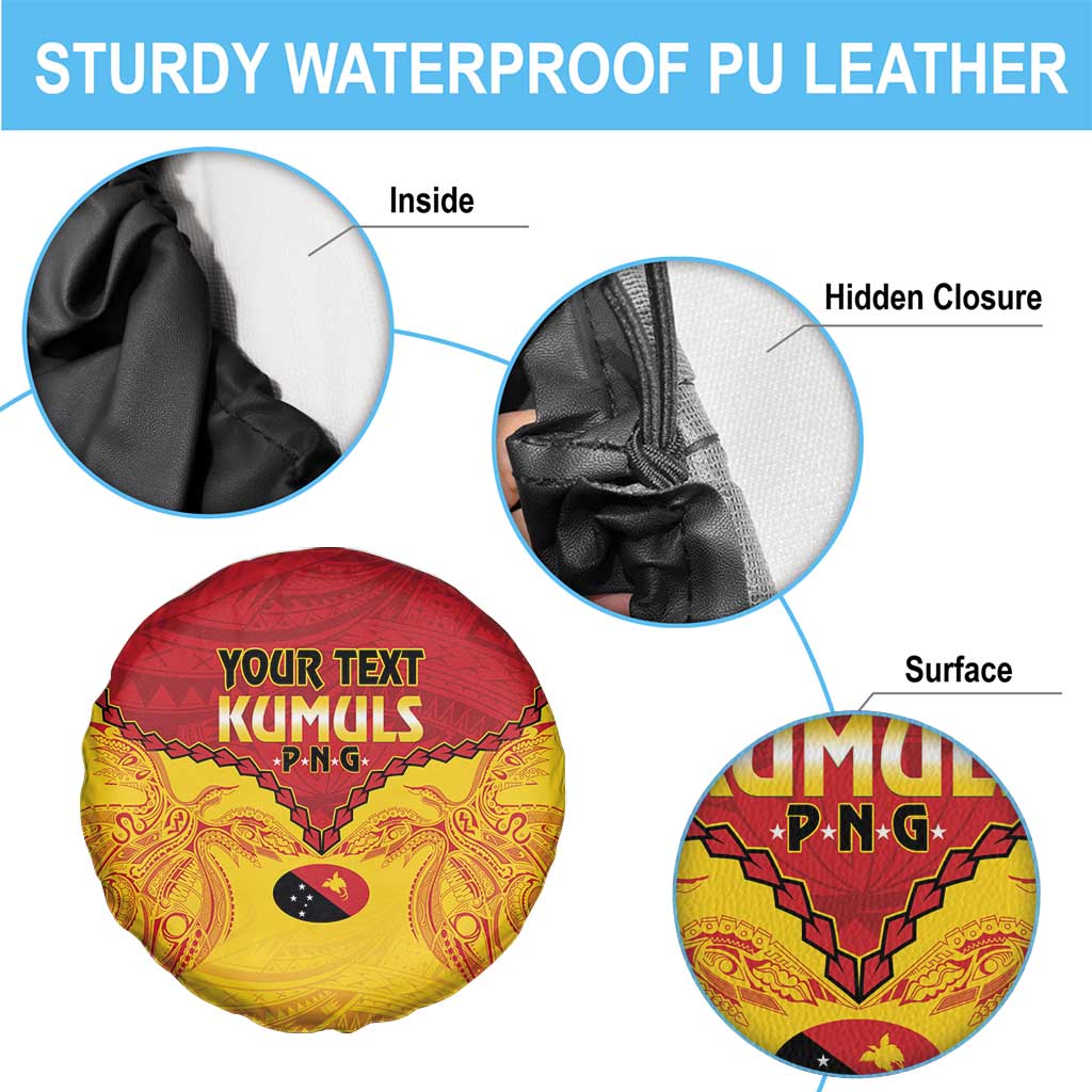 Papua New Guinea Rugby Custom Spare Tire Cover Go Kumuls PNG - Polynesian Pattern LT14 - Polynesian Pride