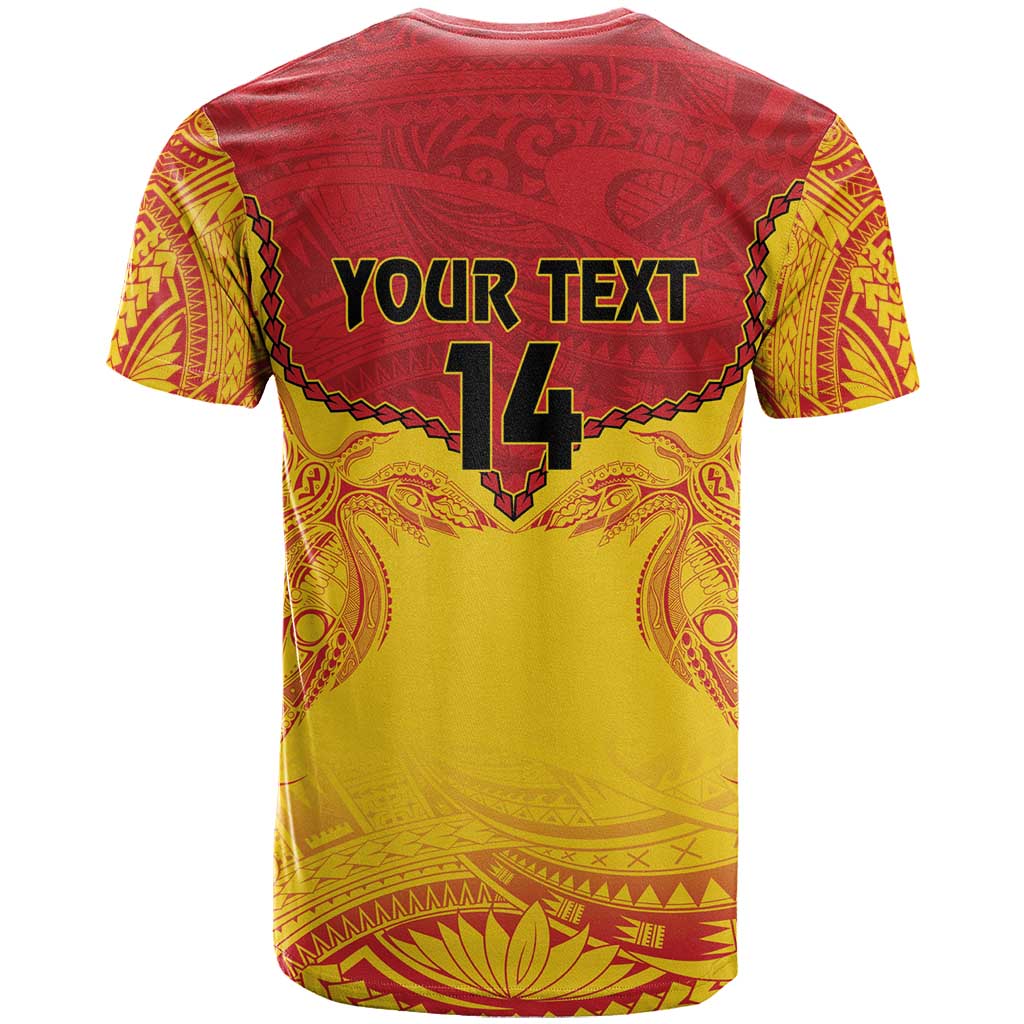 Papua New Guinea Rugby Custom T Shirt Go Kumuls PNG - Polynesian Pattern LT14 - Polynesian Pride