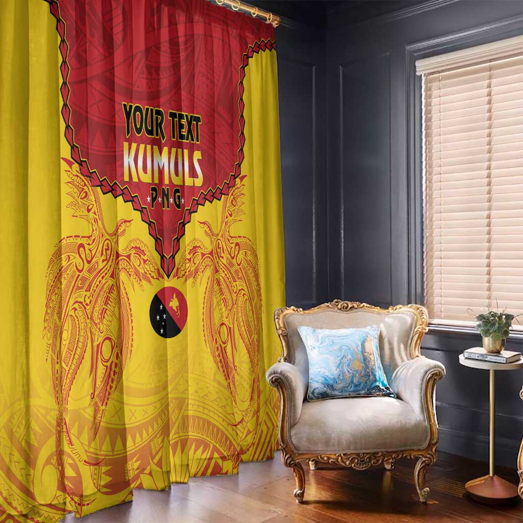 Papua New Guinea Rugby Custom Window Curtain Go Kumuls PNG - Polynesian Pattern LT14 - Polynesian Pride