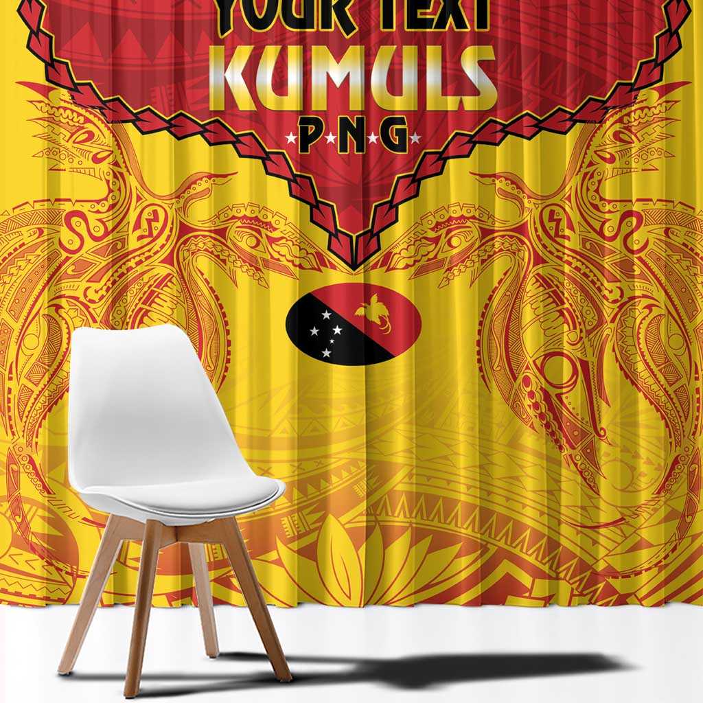 Papua New Guinea Rugby Custom Window Curtain Go Kumuls PNG - Polynesian Pattern LT14 - Polynesian Pride