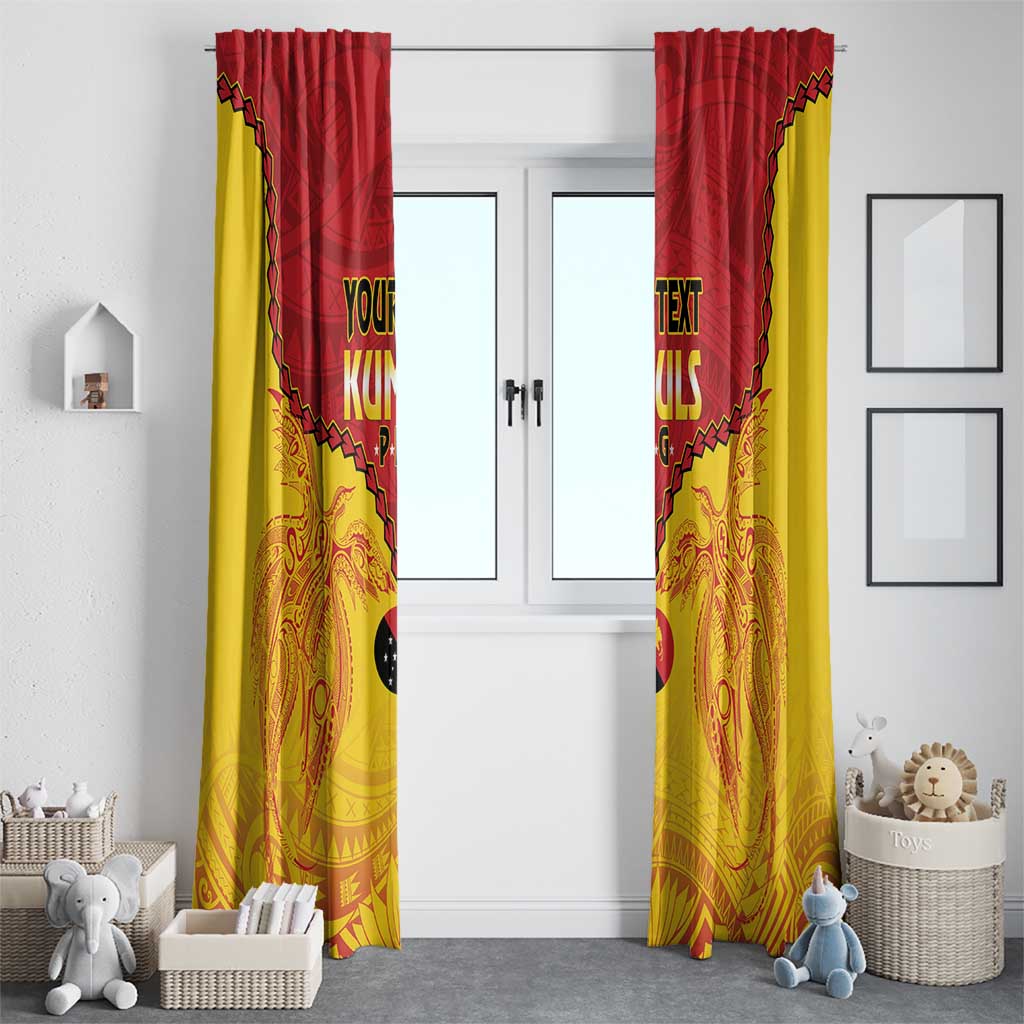 Papua New Guinea Rugby Custom Window Curtain Go Kumuls PNG - Polynesian Pattern LT14 - Polynesian Pride
