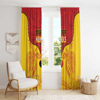Papua New Guinea Rugby Custom Window Curtain Go Kumuls PNG - Polynesian Pattern LT14 - Polynesian Pride