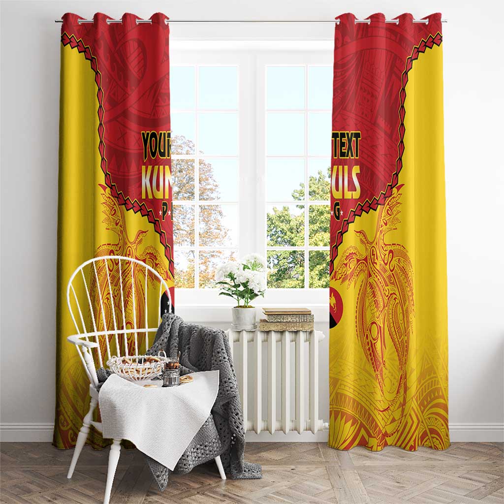 Papua New Guinea Rugby Custom Window Curtain Go Kumuls PNG - Polynesian Pattern LT14 - Polynesian Pride