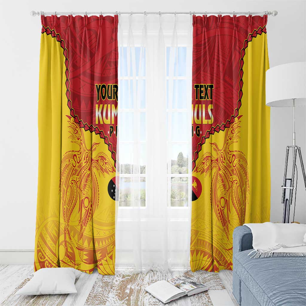 Papua New Guinea Rugby Custom Window Curtain Go Kumuls PNG - Polynesian Pattern LT14 - Polynesian Pride