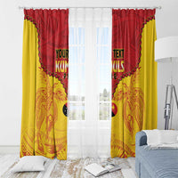 Papua New Guinea Rugby Custom Window Curtain Go Kumuls PNG - Polynesian Pattern LT14 - Polynesian Pride