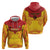 Papua New Guinea Rugby Custom Zip Hoodie Go Kumuls PNG - Polynesian Pattern