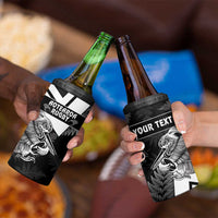 Custom Aotearoa Silver Fern Rugby 4 in 1 Can Cooler Tumbler 2024 Go Kiwi